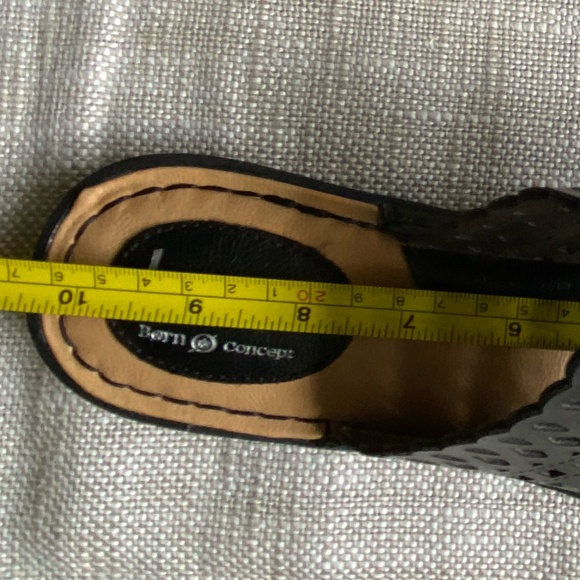 BOC Born Concept Butterfly Perforated Black Boho Casual Summer Flat Sandals-Sz-8 - Picture 13 of 16